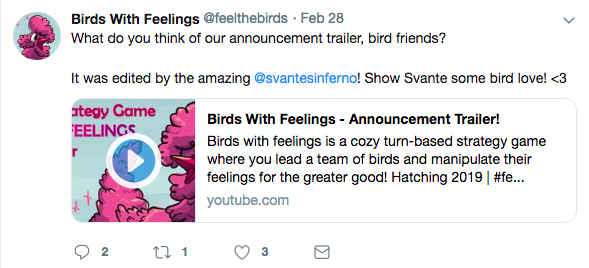 birds with feelings